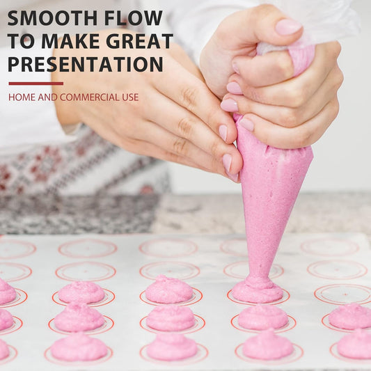 100pcs Disposable Small Piping Bags 8 inch, Mini Piping Bags, Pastry Piping Bags for Cream Frosting, Icing Bags for Cake and Dessert Decorations