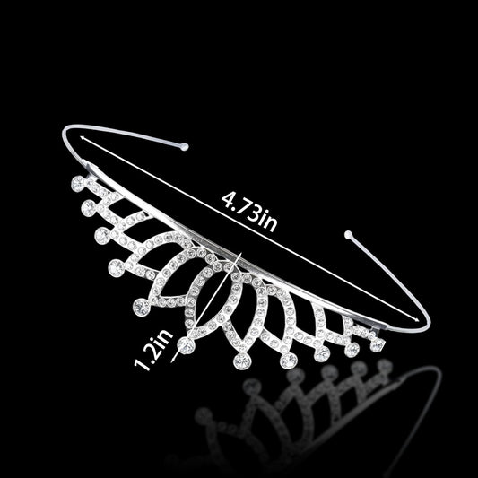 Tiaras for Women 12PCS Sparkly Rhinestone Princess Crown Headband Cute Small Tiara for Adult Women Crown Headbands Set for Birthday Party Costume Wedding Halloween