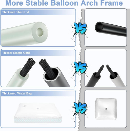 Chamvis Balloon Arch Kit, 9FT Height & 10FT Width Adjustable Balloon Arch Stand Garland Frame: Balloon Garland Support for Wedding Baby Shower Birthday Photo Backdrop