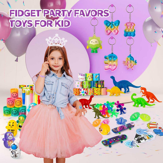 Party Favors for Kids 4-8,8-12,179 Pcs Goodie Bags Stuffers for Kids,Pinata Stuffers,Treasure Box Toys for Classroom,Pop It Fidget Toys,Fidget Toys Bulk,Carnival Prizes,Treasure Chest Prizes