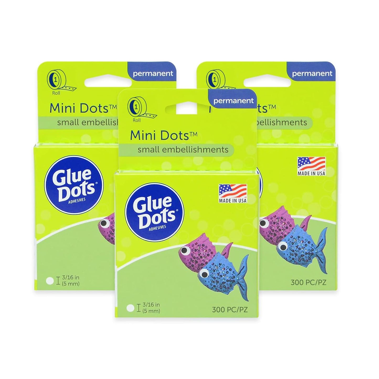 Glue Dots, Micro Dots, Double-Sided, Permanent, 1/8", 325 Dots, Diamond Painting Pen Glue, DIY Craft Glue Tape, Sticky Adhesive Glue Points, Liquid Hot Glue Alternative, Clear