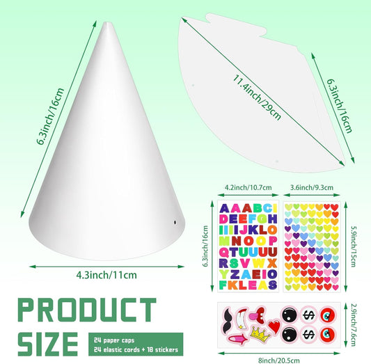 WEOXPR 40 Pack Colorful Birthday Party Hats for Kids,Small Metallic Foil Cone Hat Party Favors Headwear Adults Paper Party Hats Bulk in Red, Green, Gold, Silver and Blue(40 Pack color hats-5 Colors)