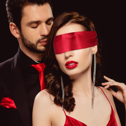 Oruola 4pcs Blind Folds for Adult Play, Blockout Light Adjustable Eye Masks for Sleep,150cm/59In Satin Blindfold for Adults Couples Yoga,Travel, Nap, Meditation, Multicolor Blindfold