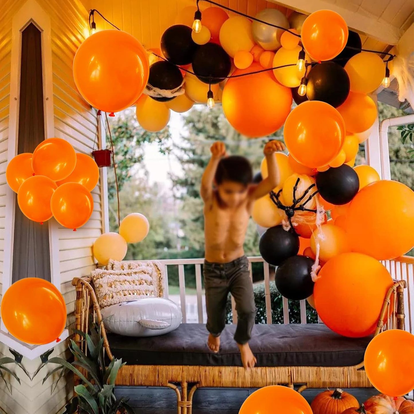 110pcs Black Balloon 12 inch, Black Latex Balloons for Birthday Party Baby Shower Wedding(with 2 Ribbons). - Colors B