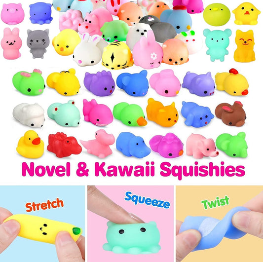 132 Pcs Party Favors for Kids, Treasure Box Toys for Classroom, Prize Box Toys for Kids, Goodie Bags Stuffers, Pinata Filler, Treasure Chest Pop Fidget Birthday Gifts