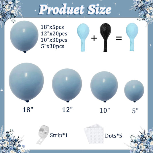 Pearl White Balloon Arch Kit,Double Stuffed Pastel White Cream Ivory Balloons Garland Kit Different Sizes 18/12/10/5 inch White Latex Balloon for Wedding Birthday Bridal Shower Party Decorations