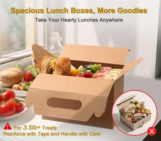 Happyhiram 30 CT Large Welcome Boxes with Handles White, 9x6x6 Gable Gift Easter Boxes Cardboard Paper Party Favor Boxes Barn Style Carry Out Box Recyclable Paper Gift Packaging Boxes for Food Box Lunch Cookies Donuts Baby Shower Bridal Shower Wedding