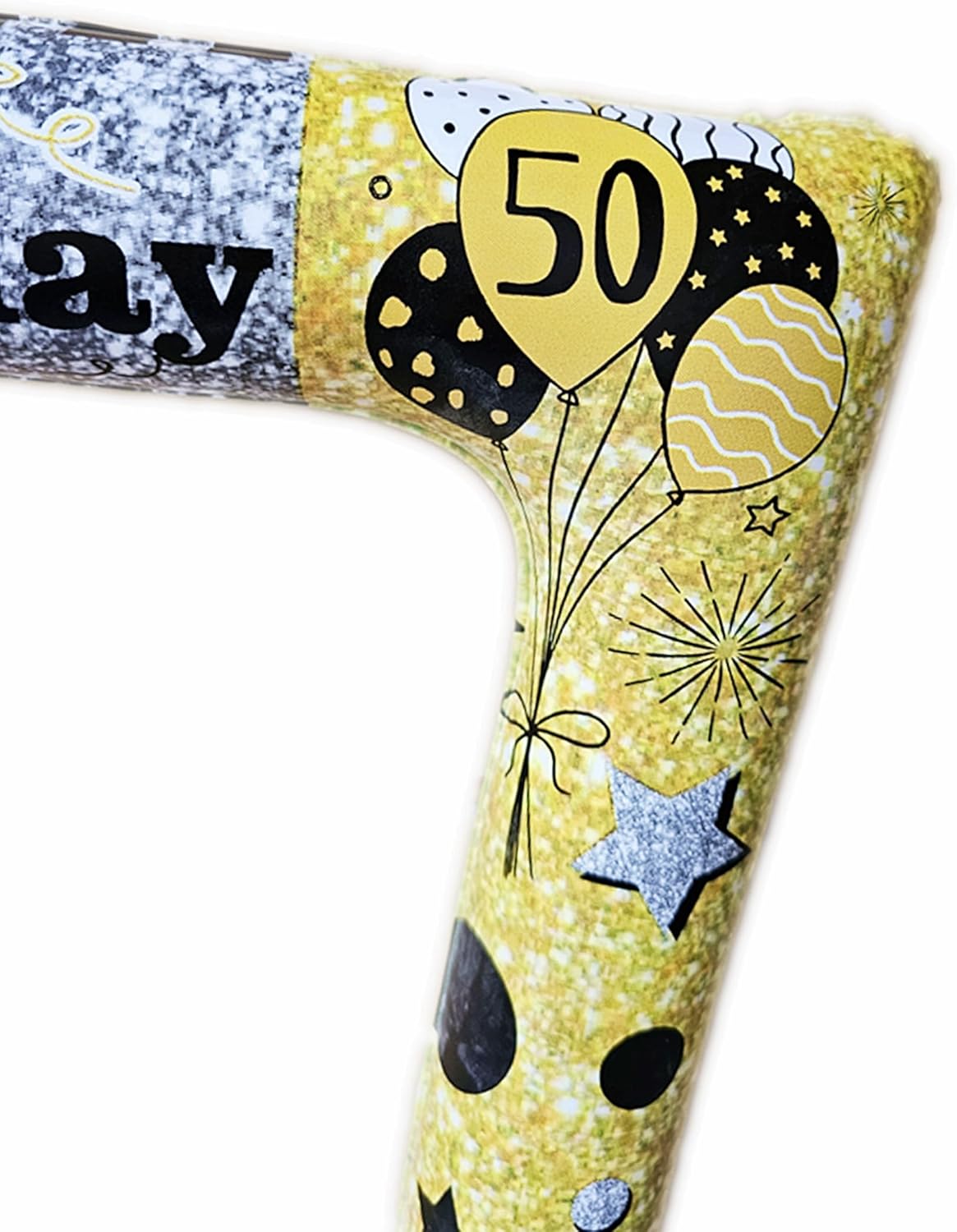 50th Birthday Inflatable Photo Booth Set - Giant Selfie Photo Booth Frame & Props - Polyvinyl Chloride