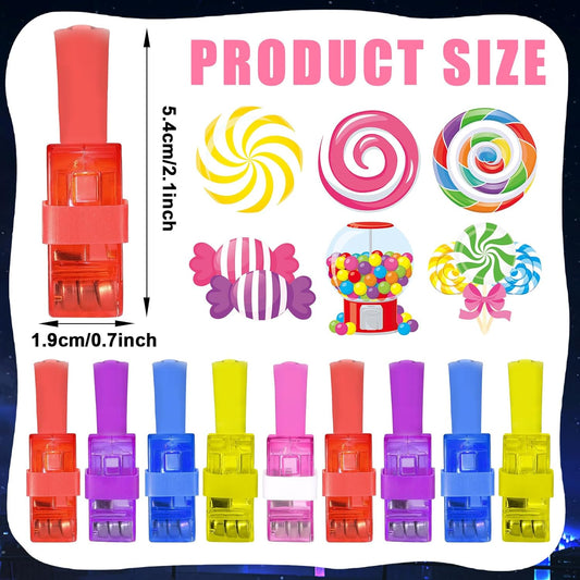 CHUNNIN 36 PCS Super Theme Hero Party Favors Hero LED Light Up Finger Lights, Glow in the Dark Hero Party Finger Light Bulk for Father Day Goodie Treat Bags Stuffers Super Birthday Party Supplies