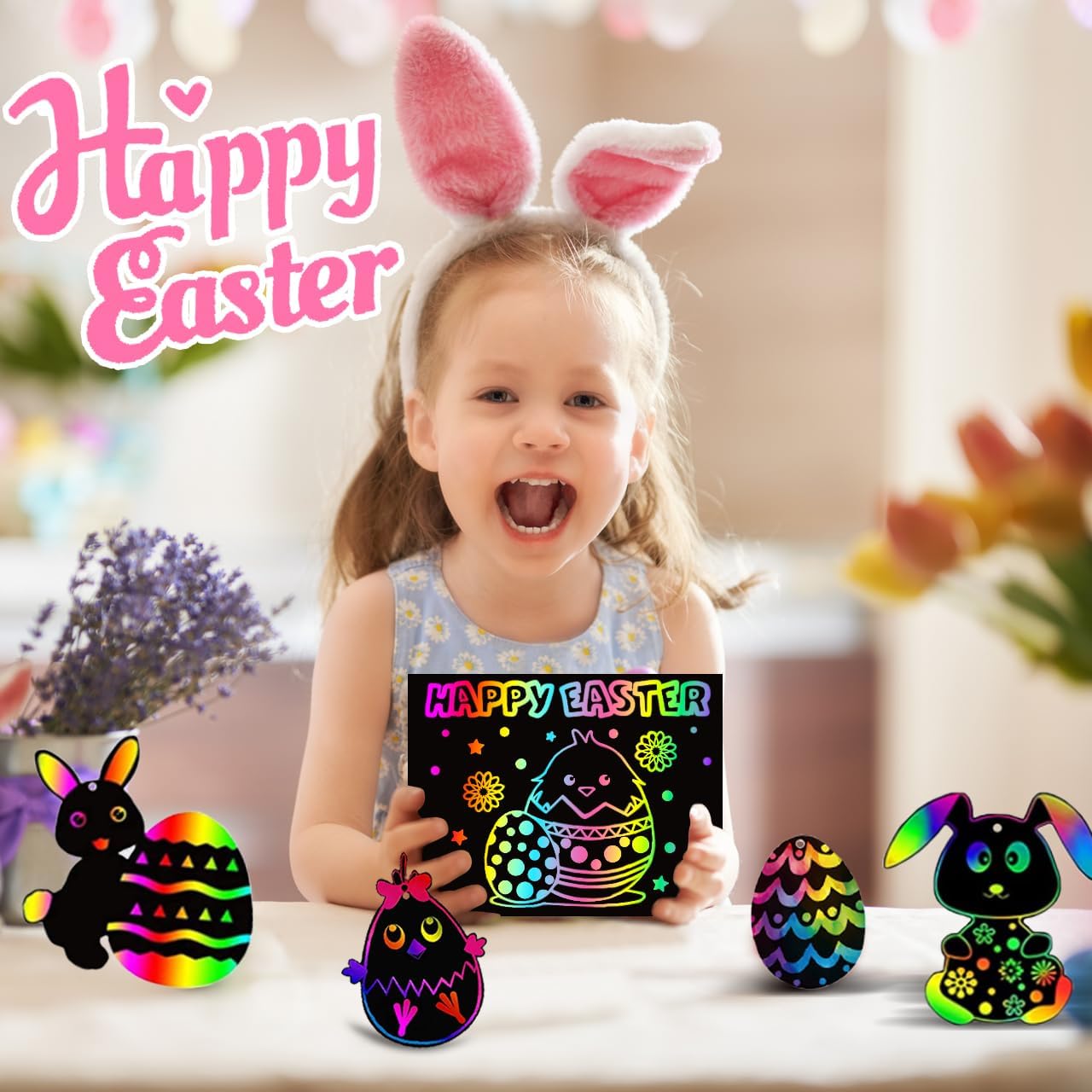 RMJOY Rainbow Scratch Paper Art for Kids: 50PCS Magic Arts Crafts Gifts Toys for Girls Boys Ages 3-12 Games Activities for Birthday Party Family Day Classroom Prizes Easter Basket Stuffers(Boys)