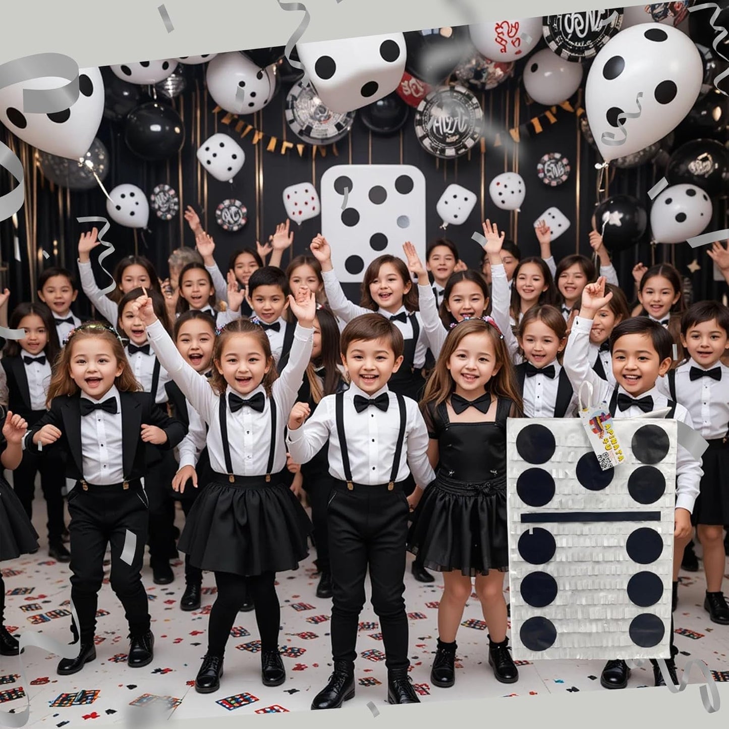 APINATA4U 17.5" Mouse Ears Pinata Kit - Perfect for a Magical Mouse Theme Birthday Party in Classic Black! Includes Stick and Confetti for Extra Fun!