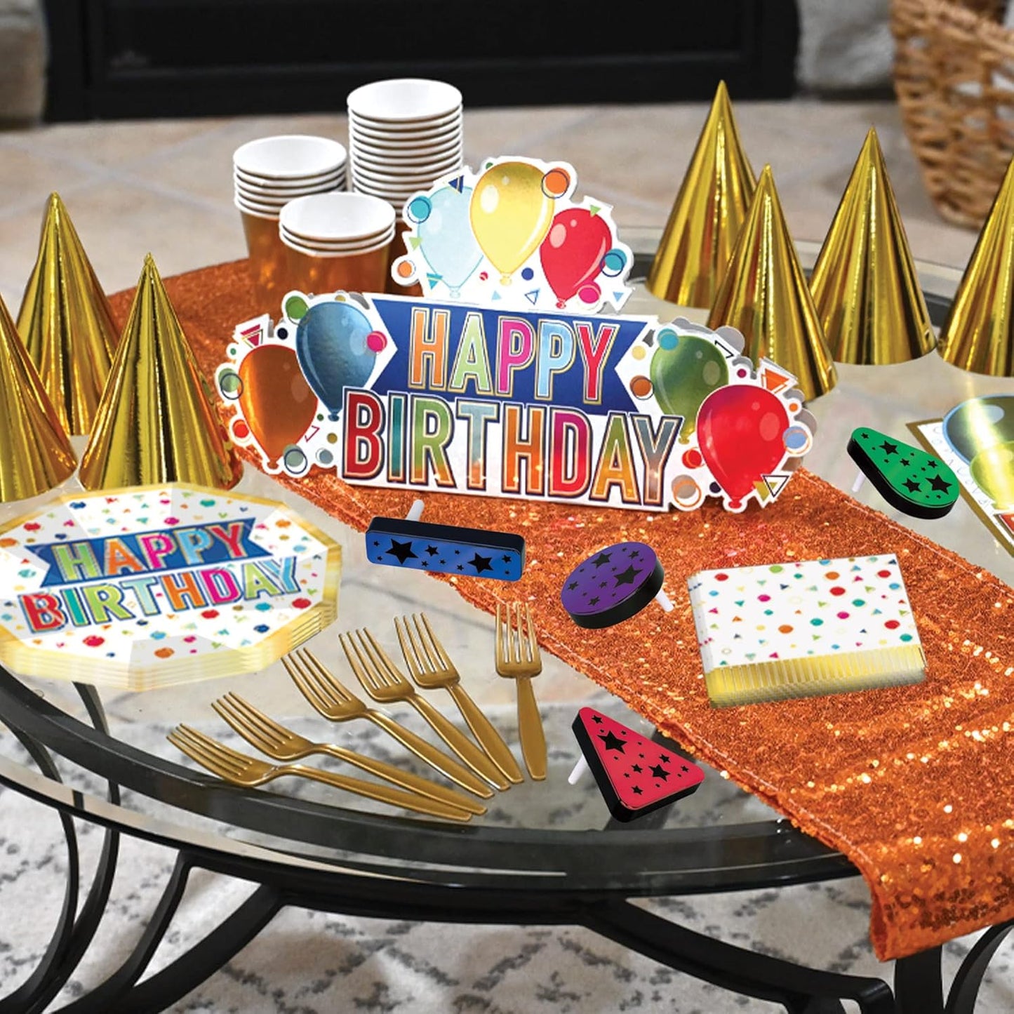 Beistle Gold and Black Plastic Metallic Noisemakers – 20 Pack, Party Supplies for New Year’s Eve Midnight Countdown Handouts, Birthday Parties, Festive Gatherings & Celebrations, 3” x 4.4”