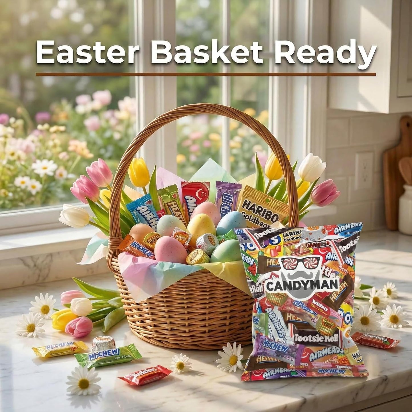 CANDYMAN (5 LB) Chocolate Candy Variety Pack — Individually Wrapped Bulk Candy Mix, Fun & Mini Size Treats for, Pinata Fillers for Kids, Party Favors, Father's Day, Ship with Ice