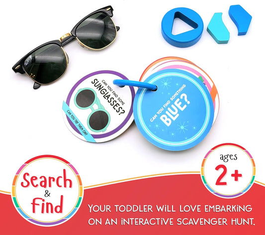 Children's Scavenger Hunt | Toddler Activities | Games for 2, 3 Year Old's & Up | Kids Educational Scavenger Hunt Cards (Indoor Edition)