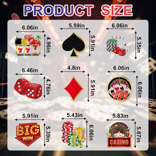 12 PCS Casino Theme Hanging Swirls Decorations, Gambling Idea Spiral Ornaments, Las Vegas Poker Games Party Supplies, Ceiling Hangings for Casino Night Birthday Decor