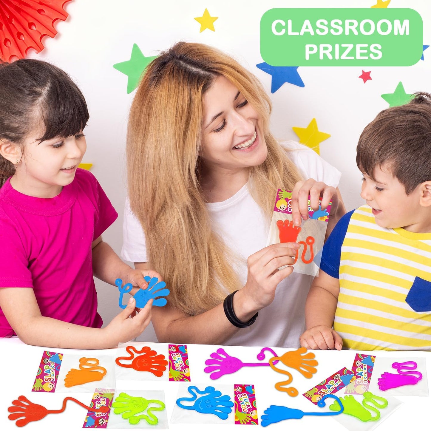 Large Sticky Hands & Feet Party Favors Supplies for Toddlers (20 PCS),Birthday Pinata Goodie Bag Stuffer Fillers for Kids,School Student Non Candy Treats Treasure Box Prizes Toys Gifts for Boys Girls