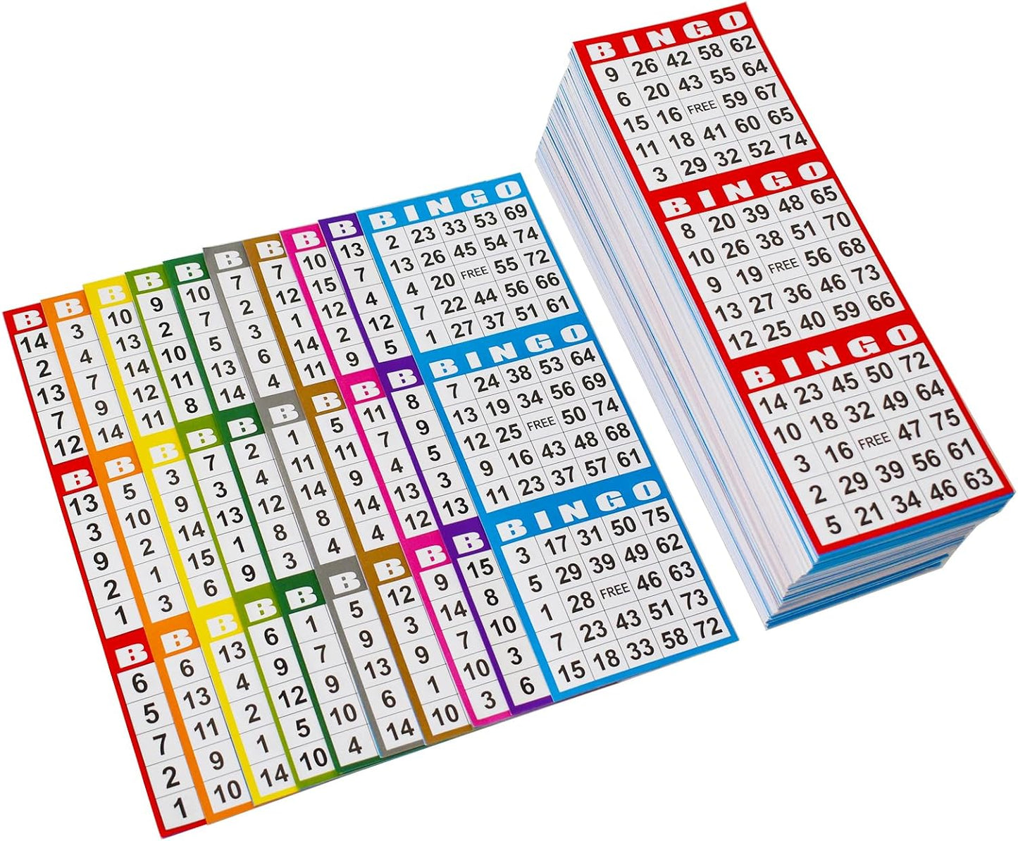 SEETOOOGAMES Bingo Paper Game Cards - 3 Card - 100 Books of 10 Sheets
