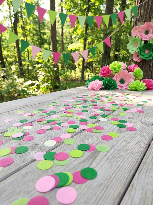 1 Inch Pastel Tissue Paper Table Confetti Dots for Baby Shower Gender Reveal Birthday Party Decorations 2 oz