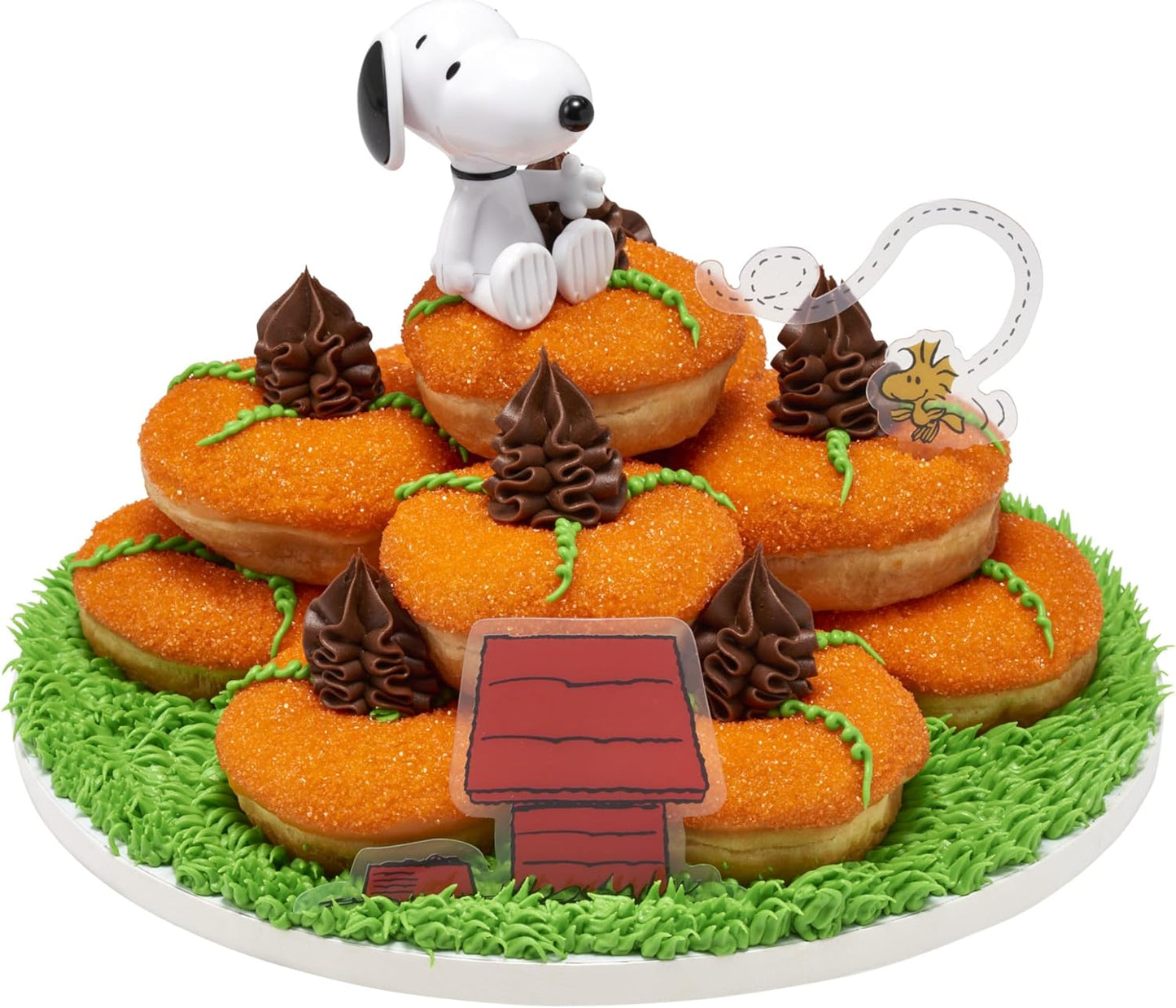 DecoSet® Peanuts® Snoopy® and Woodstock® Cake Topper, 3-Piece Cake Decoration | For Birthday, Parties, Celebration