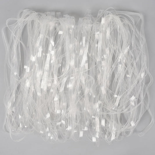 Rubber Bands Large 8inx0.2in Clear Rubber Band 50Pcs for Balloon Arch Elastic Tying Bands Rubber Bands for Office Crafts Transparent TPU Rubberband Clear Elastic for Home Office Crafts