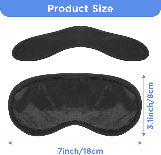 20Pcs Eye Mask Sleep Masks Bulk Blindfolds for Party Games with Adjustable Strap and Nose Pad for Women Men Kids, Black Blindfold for Kids