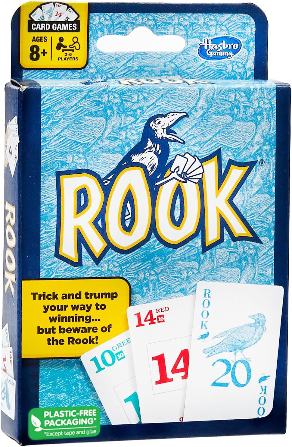 Hasbro Gaming Rook Card Game | Family Games for Kids, Teens, and Adults | 2 to 6 Players | Bidding and Trick-Taking Games | Fun Summer Activities | Vacation Travel Essentials | Ages 8+