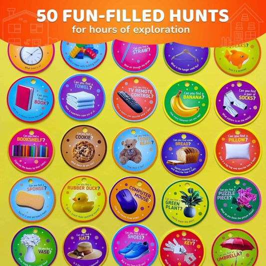 QUOKKA Scavenger Hunt Game for Toddlers 3-5 – 50 Toddler Activities Outdoor Cards Game Set - Fun Educational Play for Preschool Boys and Girls and Early Development