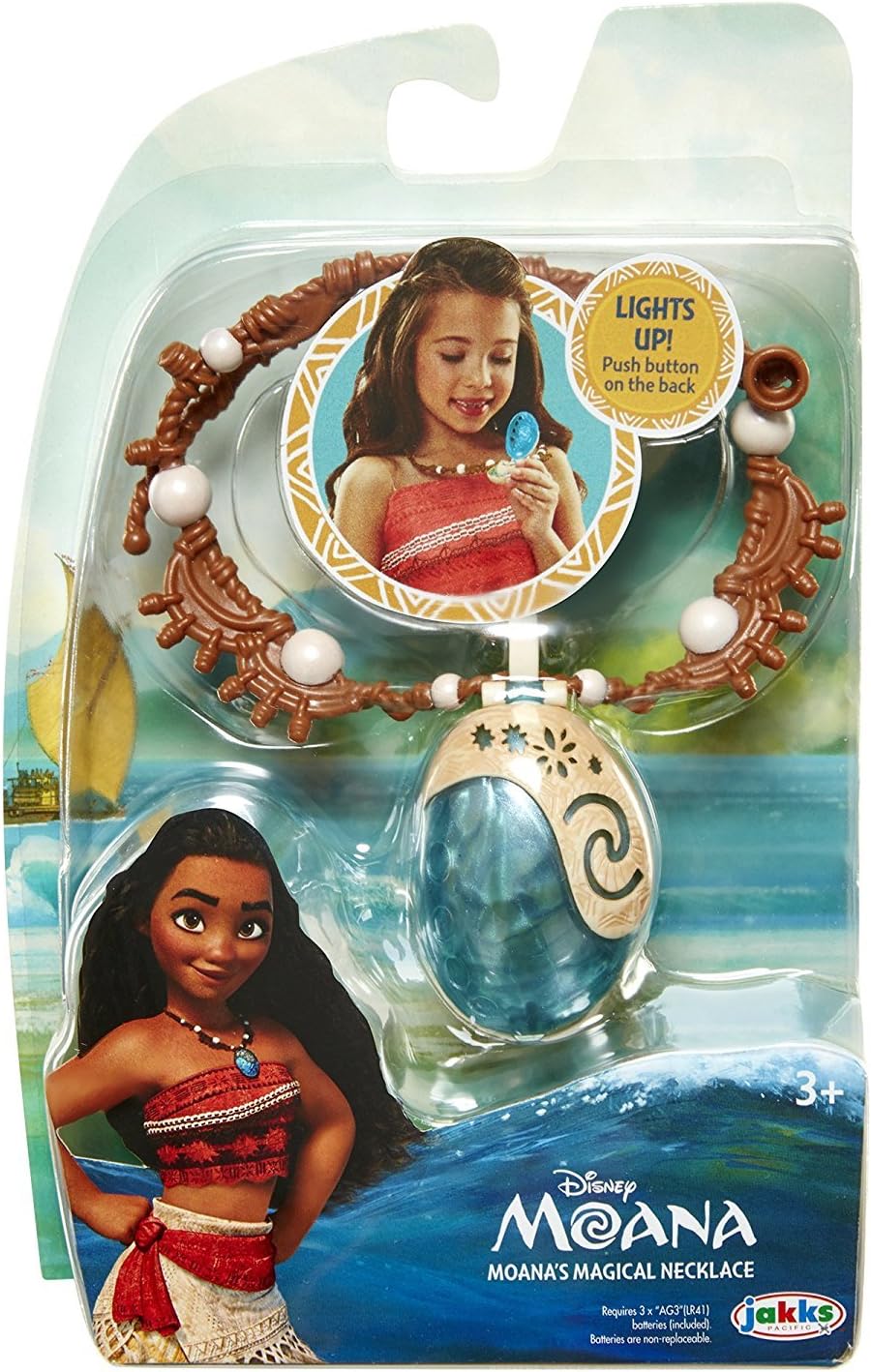 Disney Moanas Magic Shell Heart Light Up Necklace by Te Fiti Brand Name Disney Moana