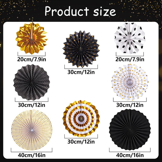 SUNBEAUTY Hanging Paper Fans Colorful Daisy Party Decoration Set Paper Flower Decorations for Wall Paper Fans Reusable Flower Wall Decor for Birthday Fiesta Mexican Party Babyshower Mothers Day