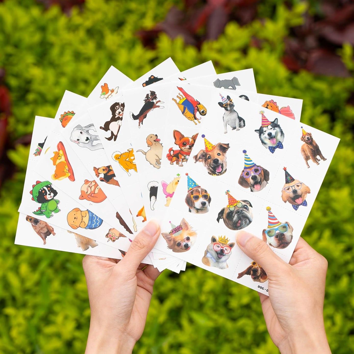 96 PCS Dog Pet Pre-Cut Temporary Tattoos for Kids | Super Cute First Themed Birthday Party Favors, Supplies, Decorations, Animal Fake Tattoo Stickers (Multiple)