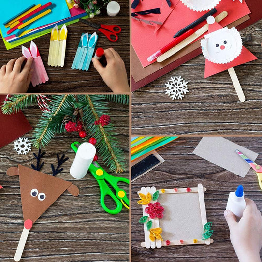 Apremont 200 Pcs - 4.5 inch Natural Wooden Food Grade Craft Sticks - Ice Cream Stick - Popsicle - Suit Crafting, Stirring, Paddle, Waxing, Small Ice Pop Stick for DIY Kids