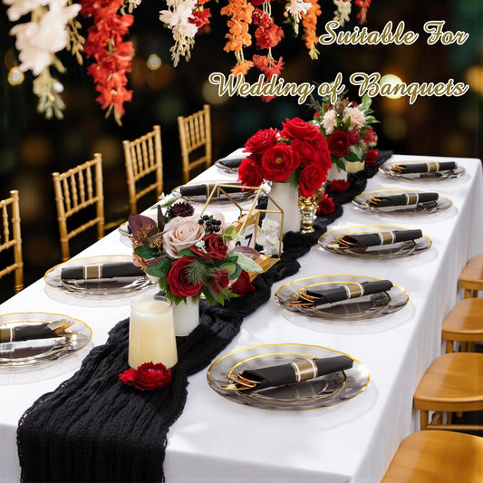 Supernal 240 Silver Plastic Silverware Set - 60 Sets Pre Rolled Napkins with Cutlery - Mirror Polished Real Look Disposable Silver Utensils- Elegant Heavy Duty Flatware for Weddings & Catering