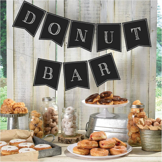 Decorative Custom Chalkboard Paper Pennant Banner - 6" x 7" w/ 15' twine (24-Piece) - Reusable & Eco-Friendly Bunting Set for Weddings, Birthdays & More