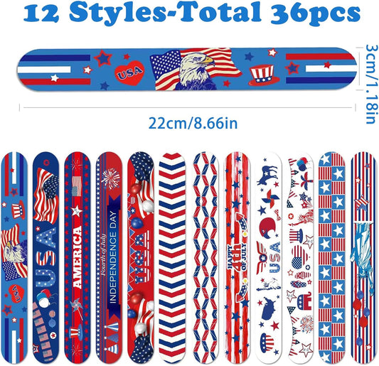 36 PCS Mermaids Slap Bracelets Kids Party Favors,Bulk Snap Bracelet Party Favors Supplies for kids&teens Gifts Teacher Classroom School Favors Prizes Exchanging Gift
