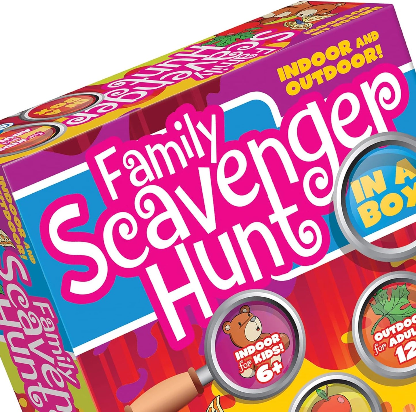 Family Scavenger Hunt in A Box - Updated Version, Outset Media, Indoor & Outdoor Game for Children & Families, Search for Objects On Your Cards, 2+ Players, Kids & Adults Ages 6+