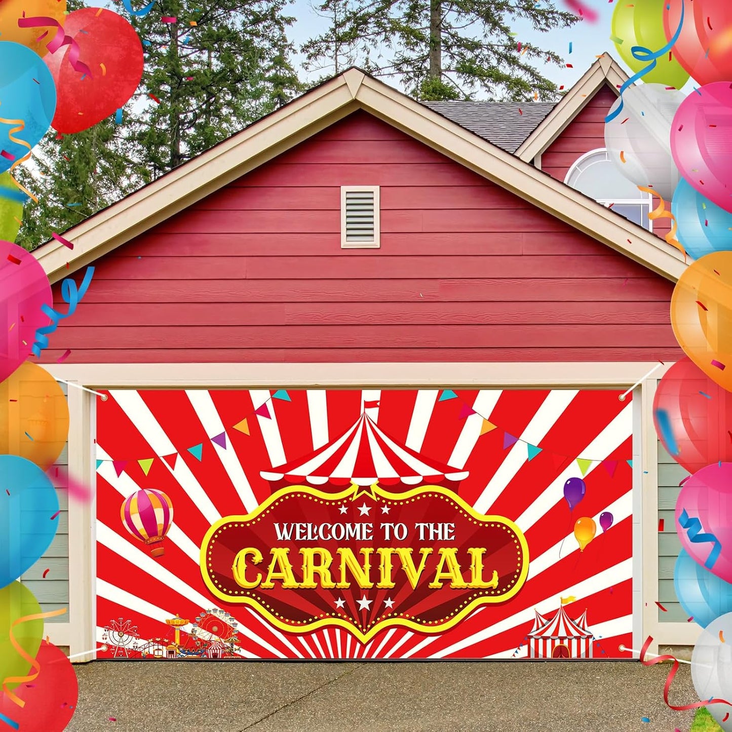 Teenyyou Welcome to the Carnival Banner Carnival Decorations Circus Party Supplies Backdrop for Circus Theme Party Decorations Birthday, 71 x 35 Inch