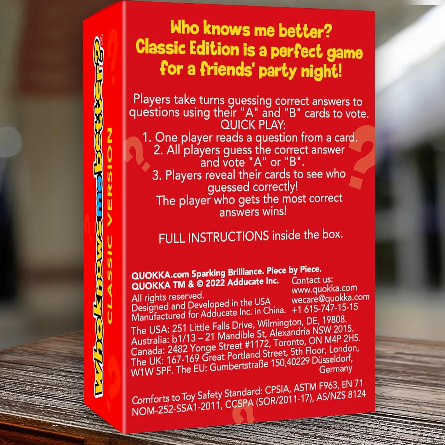 Quokka Card Games for Adults – Who Knows Me Better NSFW Edition – Party Game with 500+ Questions for Friends, Couples & Party Game Nights Ages 18+