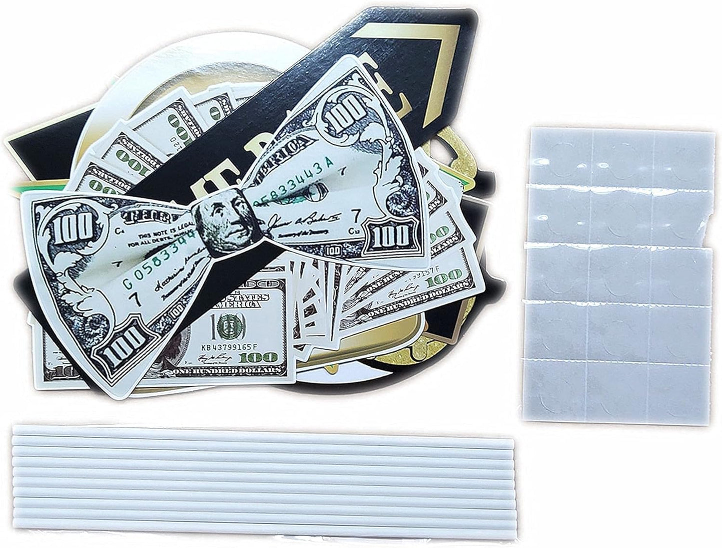 Money Party Inflatable Photo Booth Selfie Frame & Photo Props Set Giant Bill Dollar Party Blow Up Picture Frame for Birthdays Casino Weddings Bachelorette Retirement Graduations Party Decor