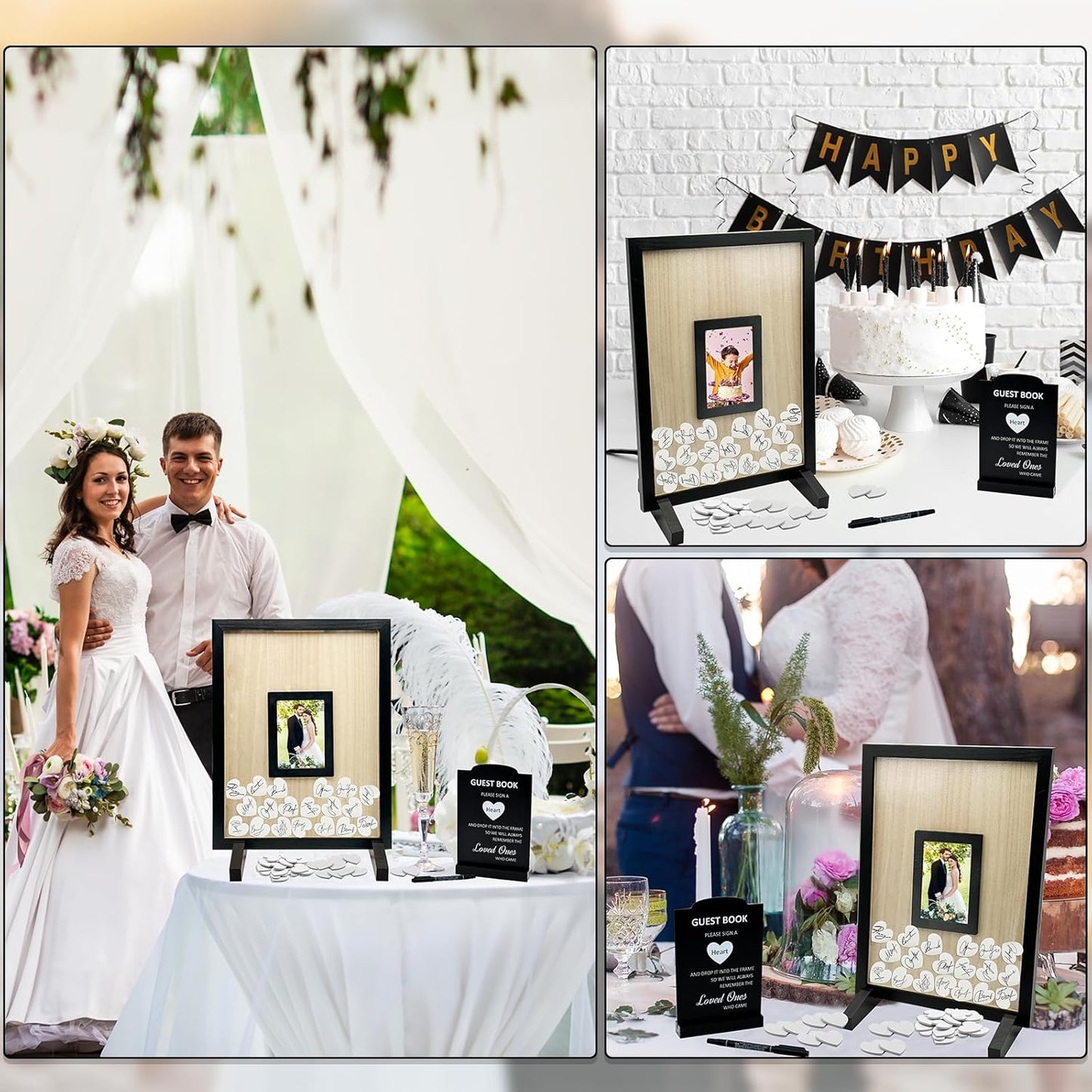 Wedding Guest Book Alternative, Guestbook For Wedding, Wedding Guest Book Alternative, Wedding Guest Book, Baby Shower Registry, Anniversary, Registry Wedding Registry, Funeral, Memories, Black