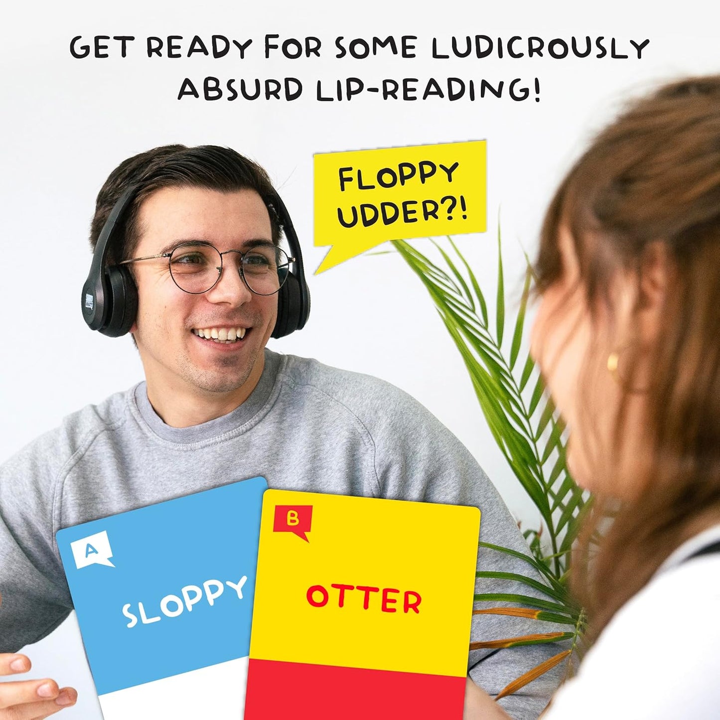 Sorry What Game - Uncensored Lip Reading Party Games for Adults - Based On The Headphone Challenge TikTok Trend - 2+ Players 40,000 Funny Phrase Combos - Adult Games for Game Night (Ages 17+)