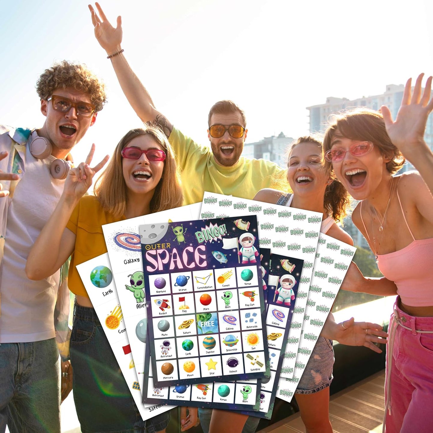 Baseball Bingo Card Game, Baseball Bingo Game for Adults, Sports Party Supplies, Favors, Baseball Party Decorations, Gift – 24 Players Bingo Game, C06