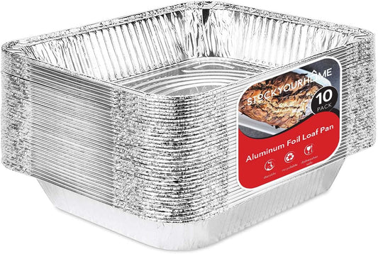 Stock Your Home Aluminum Pans 9x13 Disposable Foil Pans (30 Pack) - Half Size Steam Table Deep Trays - Tin Foil Pans Great fo
