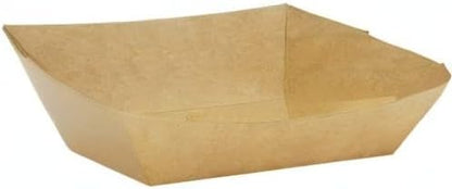 Karat Paper Food Trays Disposable [2 LB - 1,000 ct] Sturdy Food Boats, Leak Resistant | Ideal for Snacks, Nachos and Finger Foods