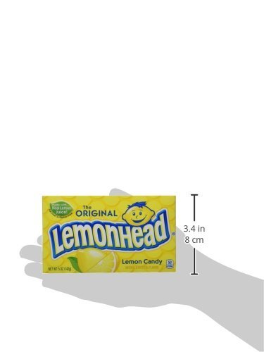 Lemonhead Hard Lemon Candy, 0.8 Ounce Boxes (Pack of 24)