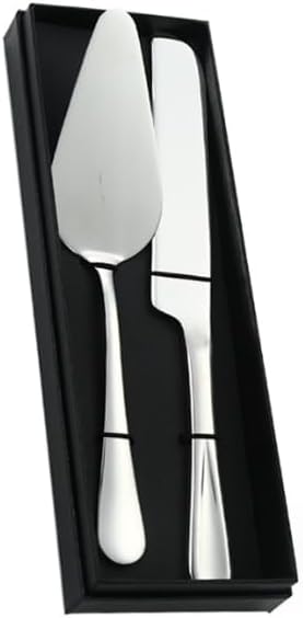 Cake Serving Set, Cake Pie Pastry Servers, Stainless steel Cake Knife and Server Set Perfect For Birthday, Wedding, Parties and Events (Silver)