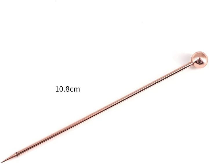 50 Pieces Stainless Steel Cocktail Picks Metal Martini Picks 4.3 inch