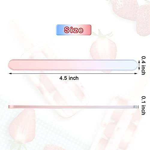 30 Pieces Acrylic Sticks Reusable Cakesicle Cake Pop Mold Mirror Ice Pop Sticks Ice Cream Cakesicle Mold for Home Cake Candy Gifts Party Craft