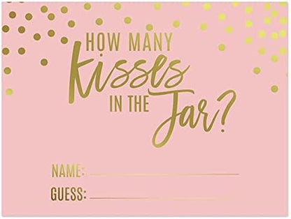 Andaz Press Blush Pink and Metallic Gold Confetti Polka Dots Bachelorette Party Bridal Shower Collection, Scavenger Hunt Game Cards, 20-Pack