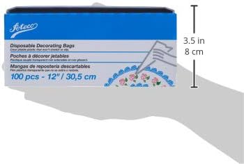 Ateco Disposable Decorating Bags, 18-Inch, Pack of 100