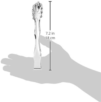 Elegance Silver 86242 Silver Plated Ice Tongs, 7"